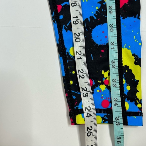 Colorful Splatter Print Women's Leggings - Picture 13 of 13